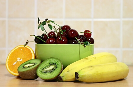 과일,체리,키위,바나나,오렌지(출처=pixabay)
